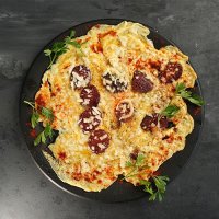 Sucuklu Kaşarlı Omlet